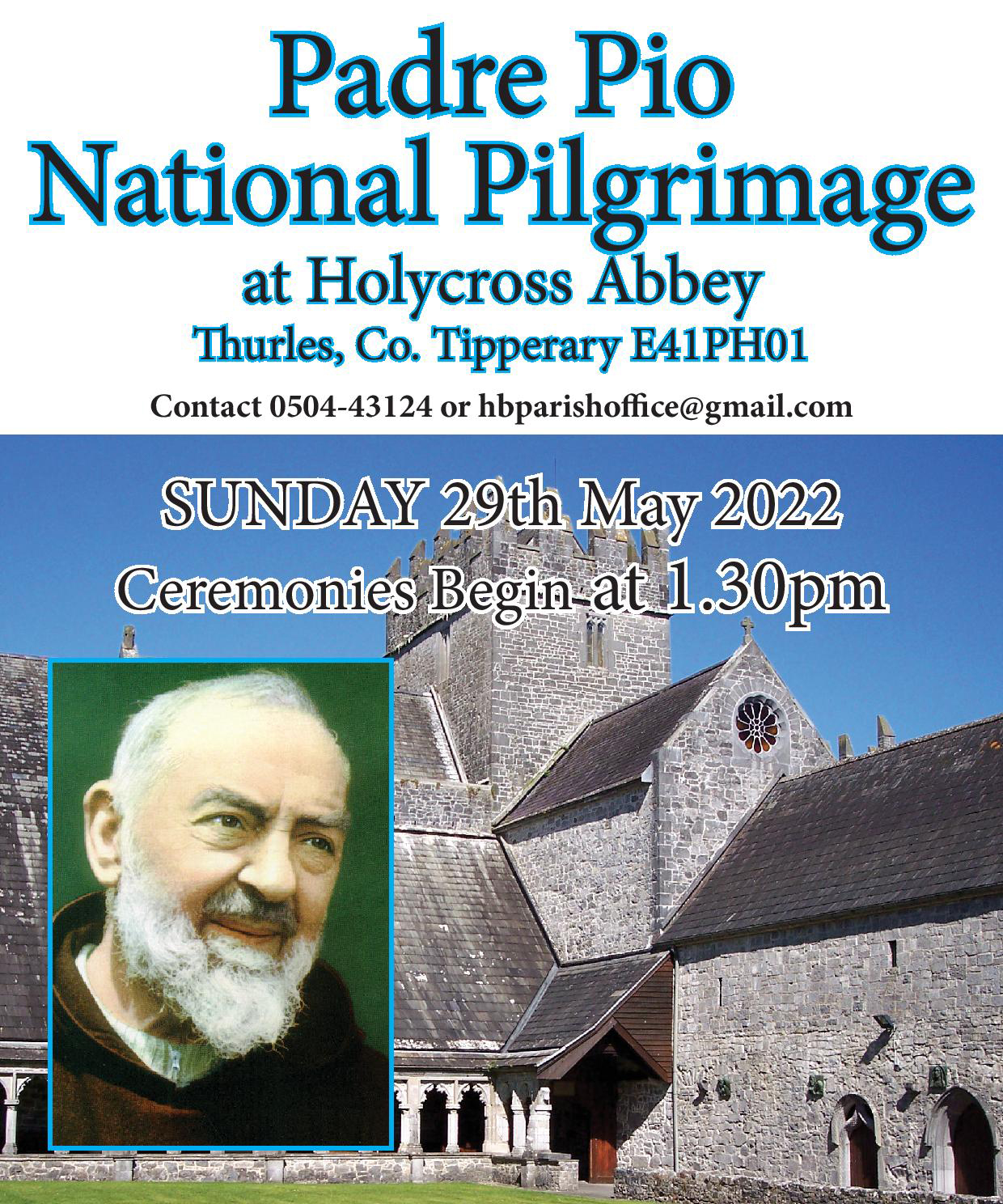 Padre Pio Pilgrimage at Holycross Abbey Killenaule and Moyglass Parish